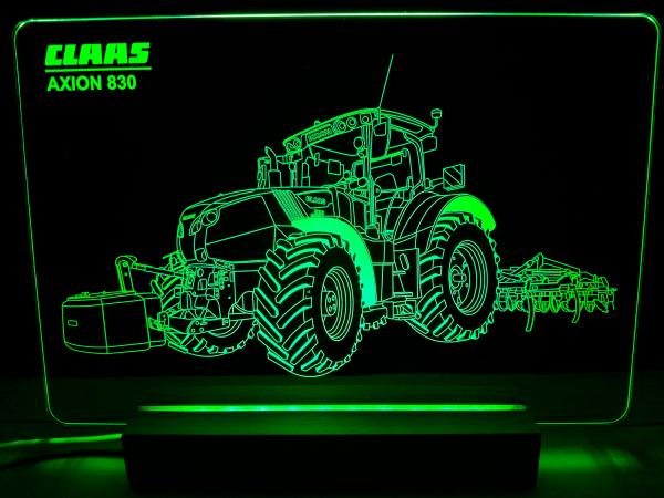 Claas Axion 830 mit Grubber LED Schild